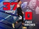 快船官方：威少季后赛零罚球仍得到37+ NBA历史第二人