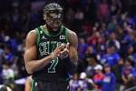 持球还得练练！杰伦抢七战出现8失误 NBA历史第二多