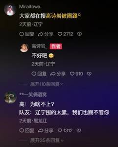 球迷调侃高诗岩