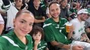 主队+1！😂李凯尔一家晒照观战NFL：冲啊喷气机队！