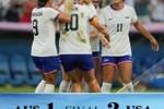 美国女足2-1澳大利亚女足，美国全胜出线将对阵日本