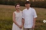 朴智星的妻子晒出一家四口的合照，庆祝两人结婚十周年